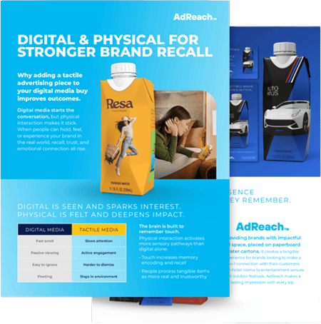 Pages from the Digital & Physical for Stronger Brand Recall overview
